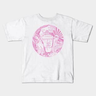 Light Pink Coffee In Japan Kids T-Shirt